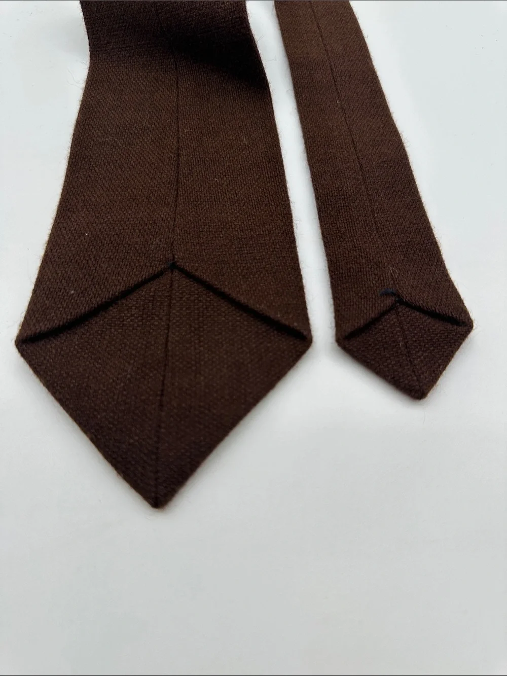 Brown Knit Men's Tie with Subtle Pattern